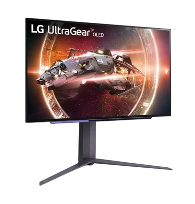 LG 27GS95QE-B,  26.5", UltraGear OLED 0.03ms (GtG), AG, QHD (2560x1440), 240Hz, HDR400,  275 cd/m2, 1 500 000:1, 1000cd/m2, DCI-P3 98.5%, USB3.0 (1up/2down), VRR, AMD Free-sync, NVIDIA G-Sync, HDMI, DP, Height Adjustable, Pivot, Tilt, Swive, Headphone Ou