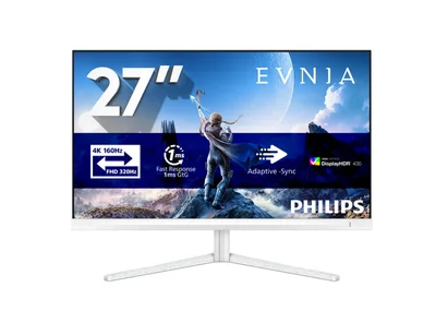 Philips 27M2N5901A, 27" Fast IPS WLED, 3840x2160@160Hz, 1ms GtG, 0.5ms MPRT, 450cd m/2, 1000:1, Mega Infinity DCR, Adaptive Sync, FlickerFree, LowBlue Mode, 5Wx2, Tilt, Height Adjust, Pivot, Swivel, 2xHDMI, DP, USB hub
