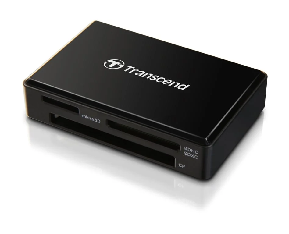 Четец за карти Transcend All-in-1, USB 3.0/3.1 Gen 1, черен