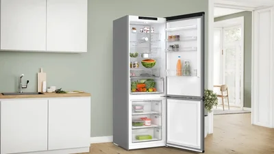 Bosch KGN49OCAF SER4, FS fridge-freezer, Total No Frost, A,  203/70/66.7cm, 440l(311+129), Super silent: 29dB, VitaFresh, Anthracite steel
