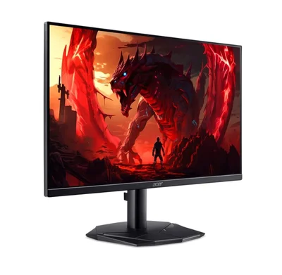 Acer Nitro KG240YP0bi, 23.8'' FHD (1920X1080), VA, 144Hz, 100M:1, 250nits, 4ms (GTG)/1ms (VRB), 99% sRGB, VGA, HDMI, FreeSync, ZeroFrame, Tilt, Energy Star, Vesa, Energy Class D, Black, 2Y