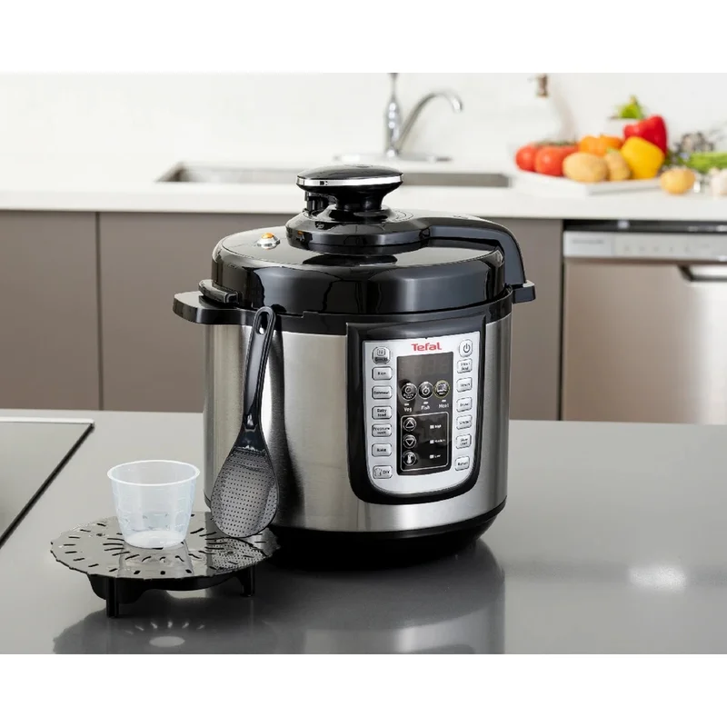 Мултикукър Tefal CY505EE0 6л, 1200W, с 25 автоматични програми, сребрист