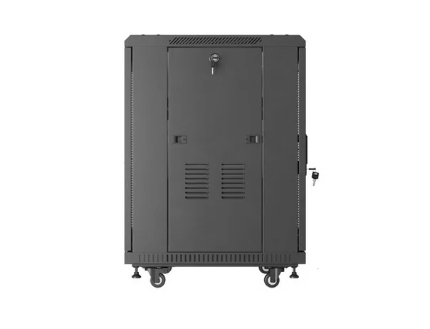 Lanberg rack cabinet 19" free-standing 15U/600X600 (FLAT PACK) with mesh door black