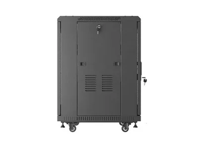Lanberg rack cabinet 19" free-standing 15U/600X600 (FLAT PACK) with mesh door black
