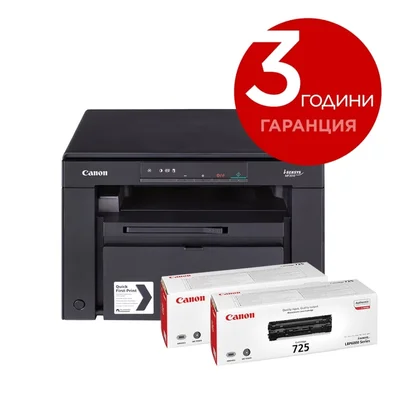 Лазерно мултифункционално устройство Canon i-SENSYS MF3010 + 2x Canon CRG-725