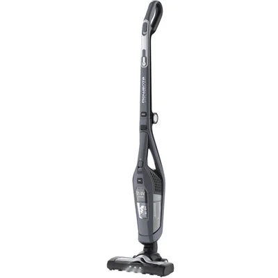 Rowenta RH6756WO, Dual Force 2in1, cyclonic technology, 21.6V  lithium ion battery, up to 45 min. running time, 5 h recharging time, motorised brush with LED illumination, dust container capacity: 0.6 L, 79 dB(A), Gray