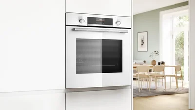 Bosch HBG536EW4, SER6, Oven A+, ecoClean back+Hydro, 8 HM, AutoPilot 10, 1 lvl rail,  SoftClose&SoftOpen, Air Fry tray, White