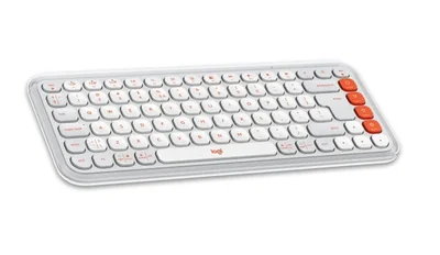 Logitech Pop Icon Keys - White - US INT'L - BT - N/A - INTNL-973