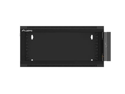 Lanberg rack cabinet 19" wall-mounted 4U 600 fast assembly (flat pack) black