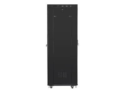 Lanberg rack cabinet 19" free-standing 42U/800x800 (flat pack) with glass door lcd black v2