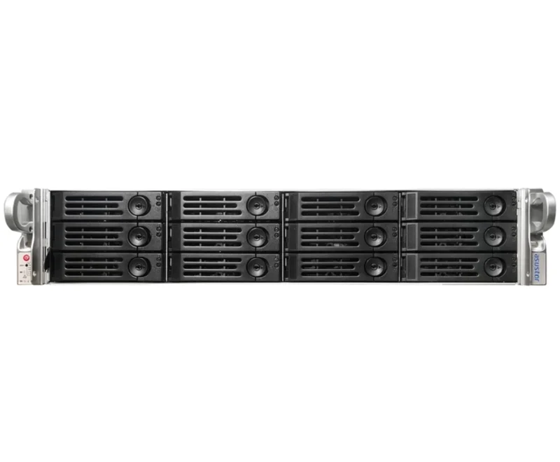 Asustor AX7012R Xpanstor 12Rl, 12 Bay Rackmount NAS Storage Capacity Expander, 12 x SAS3 12Gb/s; SATA3 6Gb/s; 3.5" HDD, Redundan 650W, Rail, Black
