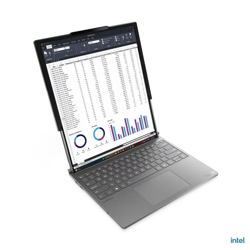 Lenovo ThinkBook Plus G6 Rollable Intel Core Ultra 7 258V, 8C (up to 4.8GHz, 12MB), 32GB Soldered LPDDR5x-8533, 1TB SSD, Roll In: 14" (2000x1600) / Roll Out: 16.7" (2000x2350), POLED 400nits Glossy, Intel Arc Graphics, 5MP&IR Cam, Backlit KB English , WL