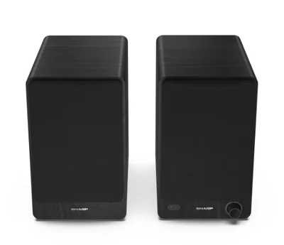 Sharp Audio Systems CP-SS30(BK), Hifi Systems BOOKSHELF SPEAKERS 60W (2 x 30W) RMS 2, Bluetooth v5.0, USB playback, MP3 Audio decoder, RCA L/R In, 3.5mm Aux-in / line-in, Digital optical-in, Wooden speaker, Black