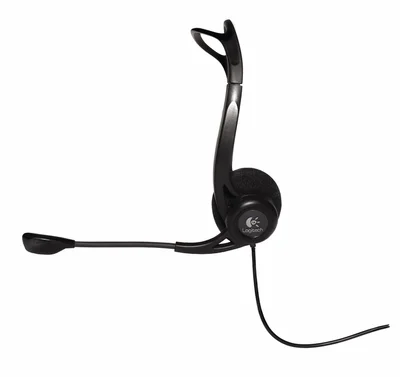 Слушалки Logitech PC960 кабелни стерео черни USB
