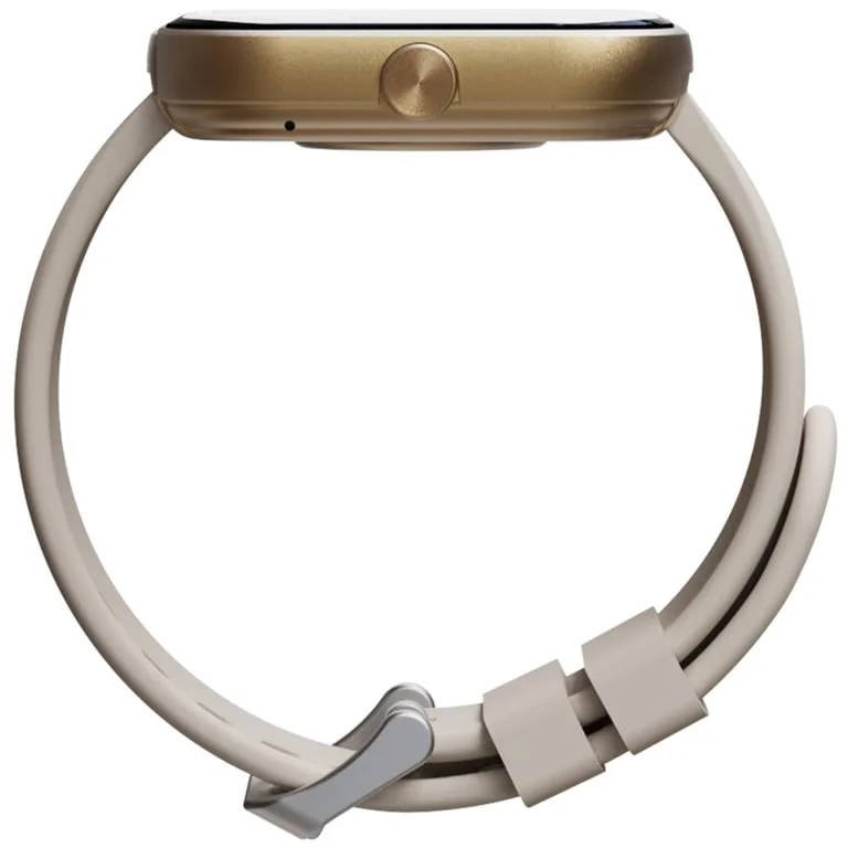 HiFuture Lume Champagne Gold, 1.85 " IPS, Powered by Dual Core, Aerospace-Grade Ultra Light Aluminum Frame, Bluetooth Call, 3D User Interface, 1ATM Waterproof, 24/7 True Heart Rate & Blood Oxygen Sensor, 100+ Sports Mode, Up to 7 days daily use