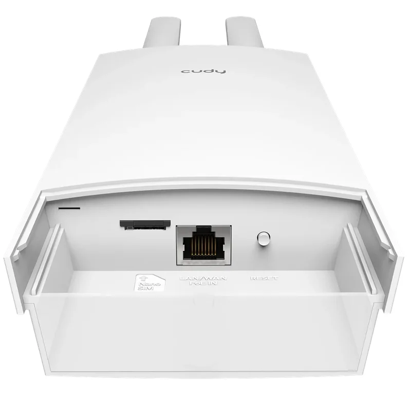 Cudy LT500 Outdoor 4G LTE Cat 4 AC1200 Wi-Fi Router, 300Mbps +  867Mbps Wi-Fi, build-in 4G LTE modem, lightning protection, IP65 Waterproof, 10/100M RJ45