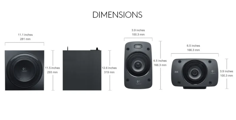 Аудио система Logitech Z906 5.1 THX Surround Sound, 500W, черен
