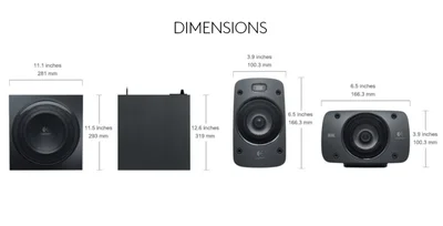 Аудио система Logitech Z906 5.1 THX Surround Sound, 500W, черен