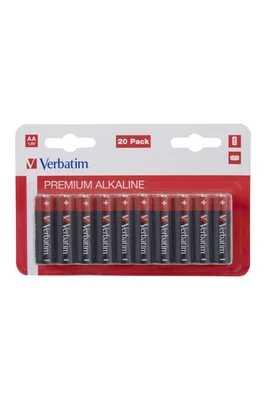 AA алкални батерии Verbatim, 20 броя