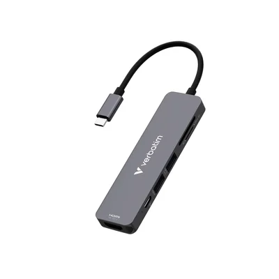Verbatim USB-C Essentials Multiport Hub 6 Port with card reader