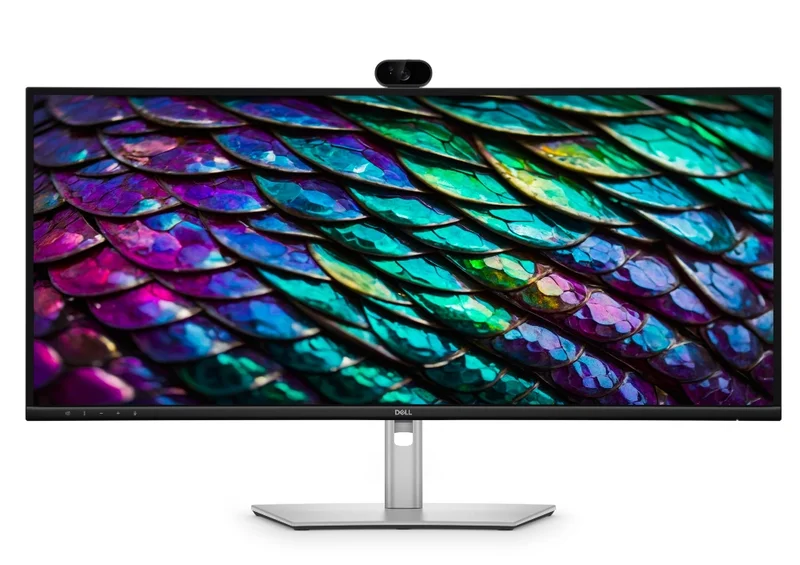 Dell P3426WEB, 34" Curved Conferencing Monitor, IPS Anti-Glare, 5ms, 100 Hz, 1500:1, 300 cd/m2, WQHD 3440x1440, 99% sRGB, HDMI, Display Port, USB-C Hub, RJ45, Webcam, Mic, Speacers, KVM Switch, PD 90W, Height Adjustable, Pivot, Swivel, Tilt, Black