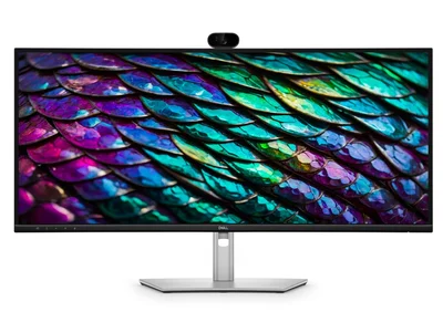 Dell P3426WEB, 34" Curved Conferencing Monitor, IPS Anti-Glare, 5ms, 100 Hz, 1500:1, 300 cd/m2, WQHD 3440x1440, 99% sRGB, HDMI, Display Port, USB-C Hub, RJ45, Webcam, Mic, Speacers, KVM Switch, PD 90W, Height Adjustable, Pivot, Swivel, Tilt, Black