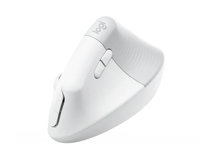 Мишка Logitech Lift вертикална ергономична, безжична, Bluetooth, Off-White/Pale Grey
