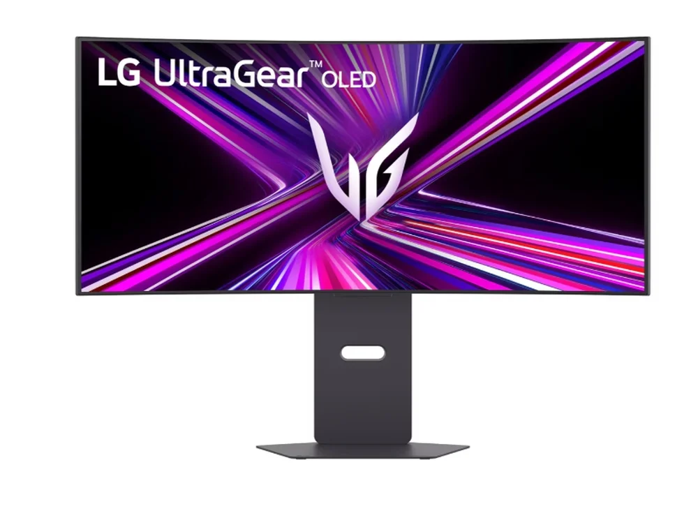Монитор LG UltraGear 34GX900A-B 34" OLED WQHD 240Hz Curved 21:9, FreeSync, G-Sync, HDR10, USB-C, Височинно регулиране, Вградени говорители, Черен