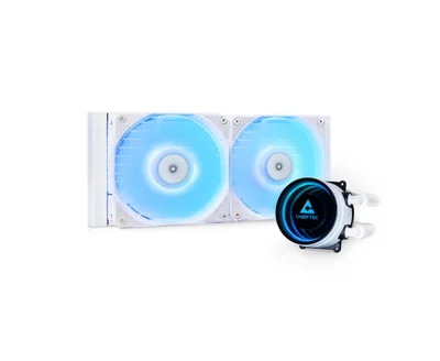 Охладителна система CHIEFTEC Iceberg 240 RGB, 2x120mm, бяла