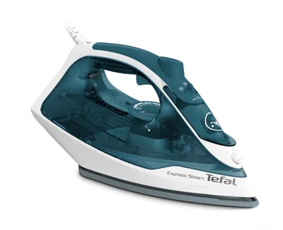 Ютия Tefal FV2839E0 Express Steam, 2400W, 185 g/min, керамична плоча, синьо-бяла