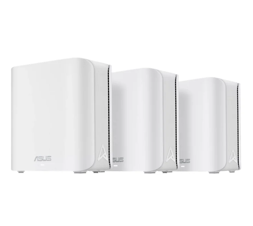 Asus Mesh WiFi system, ZenWiFi BD4 3PK, BE3600, Dual-Band, up to 600m2, Quad-Core 1.5GHz CPU, 128MB/512MB Flash/RAM, 2.5G dual-port, Smart Home Master SSIDs, AiProtection Pro, Adaptive QoS, VPN server/client, IPTV, OFDMA, UTF-8 SSID, AiMesh, White