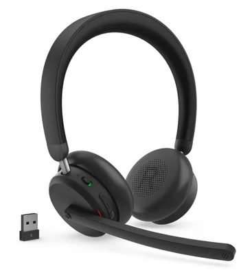 Слушалки Lenovo – Dual-Mode Wireless ANC Headset 6550, USB-A, Teams, Overhead, черни