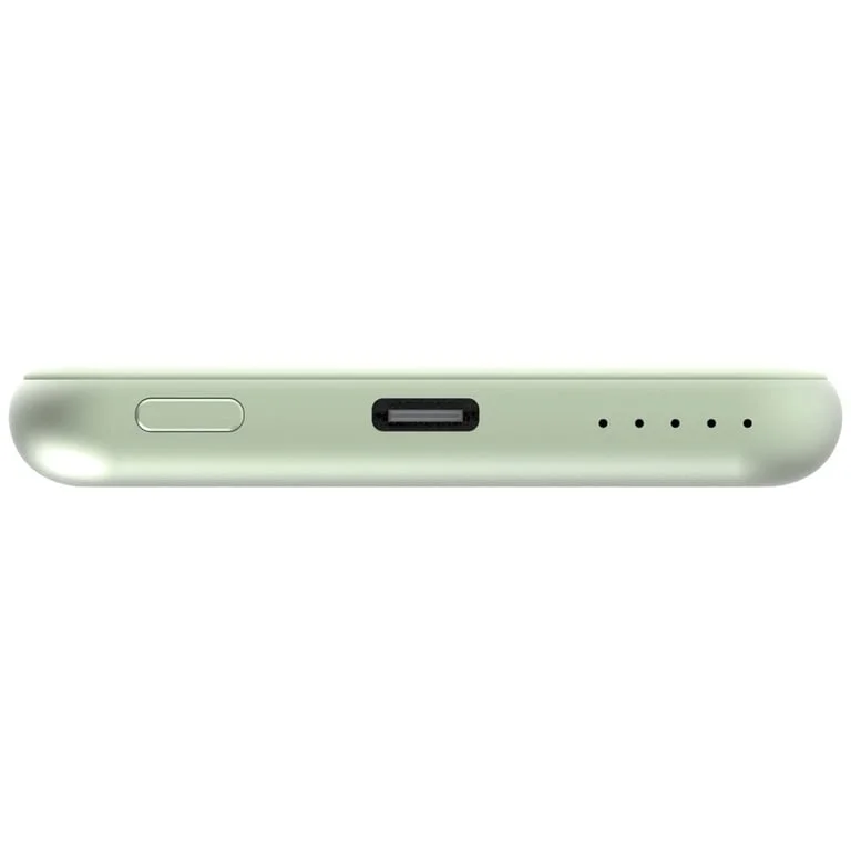 Външна батерия Verbatim MCP-5GN 5000 mAh, USB-C PD 20W, магнитно безжично зареждане 15W, зелена