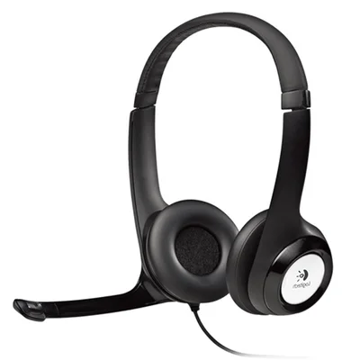LOGITECH H390 Corded Headset - BLACK - USB