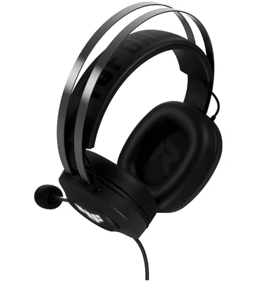 AsusTUF Gaming H1 Gen II Headset (Lightweight 297-g, wired USB-A connection, 40 mm Drivers, Virtual 7.1 Surround Sound, Team-Speak Certified Mic, Durable Ear Cushions, For PC, PS5),Black