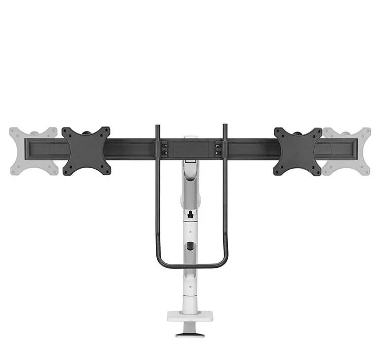 Neomounts Next One Desk Mount, double display crossbar (topfix clamp/grommet)