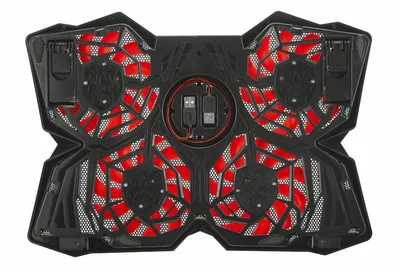 Охлаждаща стойка за лаптоп TRUST GXT 278, 12"-17.3", 4 вентилатора, LED осветление, черен