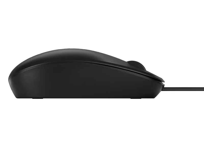 Мишка HP 125 кабелна, оптична, 1200 dpi, черна