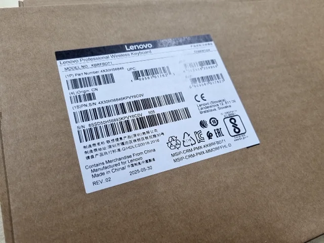 Lenovo Professional Wireless Keyboard - Bulgarian (442)