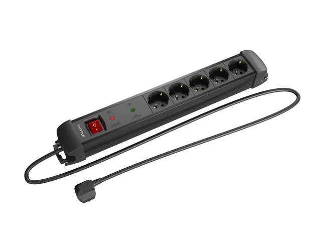 Lanberg surge protector sp1 5m 5x schuko outlets black
