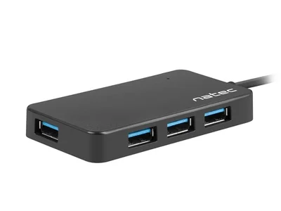USB хъб NATEC Moth USB 3.0 4 порта Черен