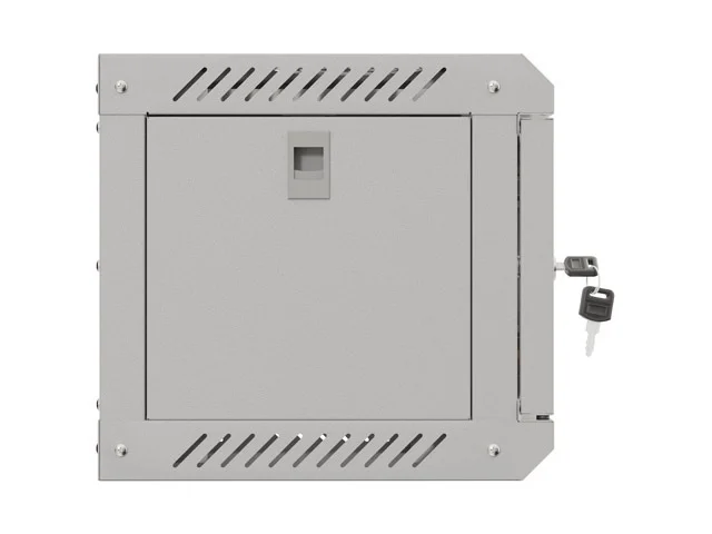 Lanberg rack cabinet 10" wall-mount 4U/300x300 (flat pack) with glass door grey