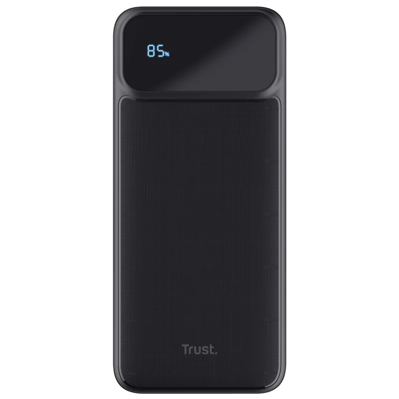 Външна батерия TRUST – Avala 20.000 PD, 20000 mAh, 3 USB порта, LED дисплей, черна