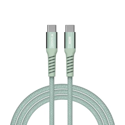 USB-C кабел Verbatim Sync & Charge магнитен 1.2 m 60W, зелен
