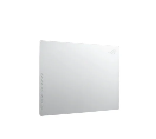 Геймърска подложка за мишка ASUS ROG Moonstone Ace L White, силикон и закалено стъкло, 540 x 440 x 25 mm