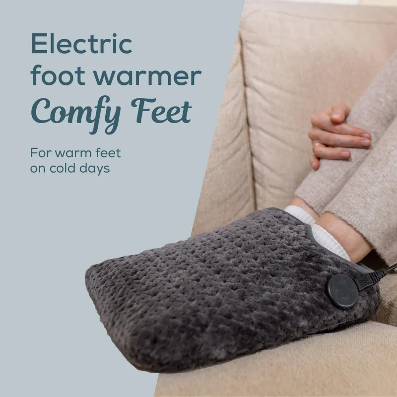 Електрическа грейка за крака Beurer – FW 30 Comfy Feet, 3 температурни степени, сива