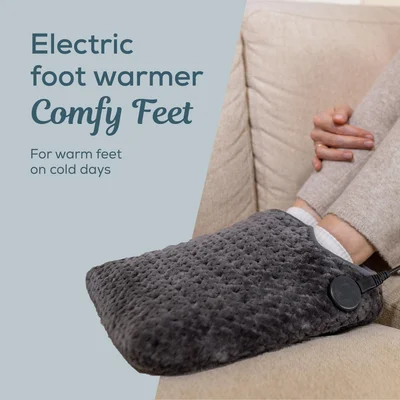 Електрическа грейка за крака Beurer – FW 30 Comfy Feet, 3 температурни степени, сива