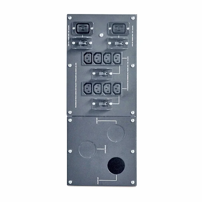APC Single Phase Service Bypass Panel, 7000-10000VA, 230V, Black, 4U, Rack/Tower Convertible
