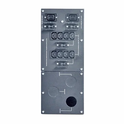 APC Single Phase Service Bypass Panel, 7000-10000VA, 230V, Black, 4U, Rack/Tower Convertible