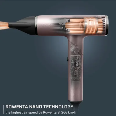 Сешоар Rowenta HY8530E0 Nano Fold 1700 W, розово злато